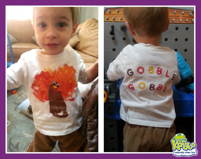 This adorable DIY Thanksgiving Turkey T-shirt is quick to make and so simple. Your kids will love doing this Thanksgiving craft almost as much as they'll love making the T-shirt they made.