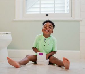 Boy with Kandoo® Flushable Wipes