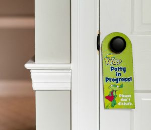 Potty in Progress! door hanger