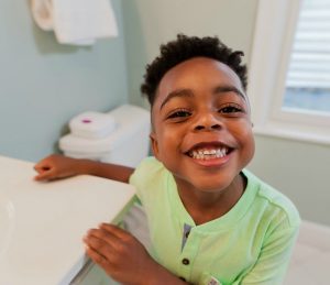 Boy Smiling at Camera
