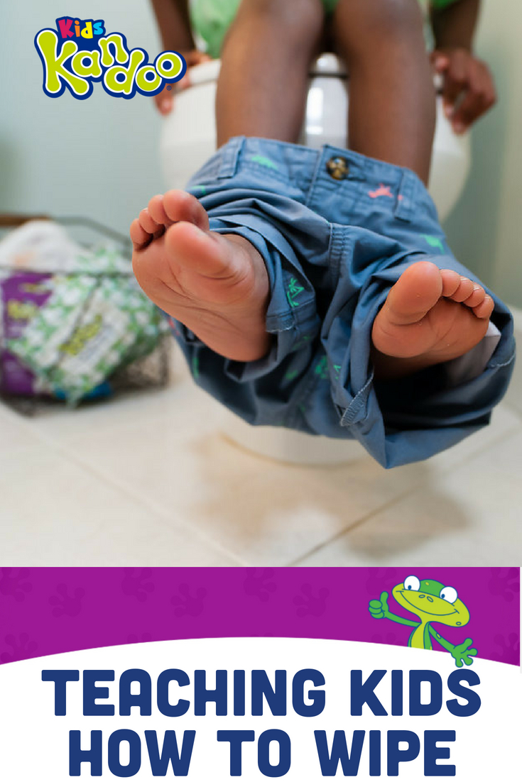 Once your child is potty trained, teaching him or her how to wipe is the next step. Here are several things to keep in mind when you teach kids how to wipe, plus a simple activity you can do in the kitchen to help them practice wiping.