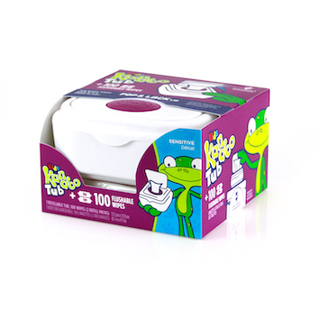 Kandoo® Flushable Wipes Tub